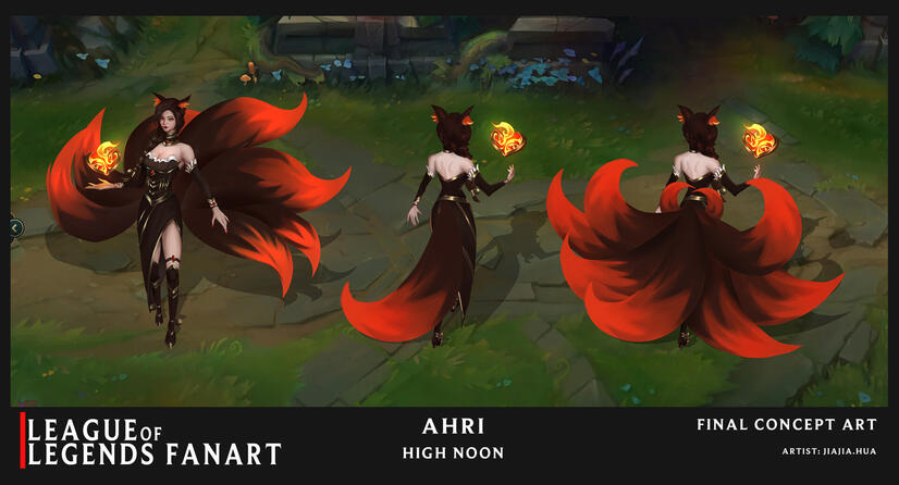 League of Legends High Noon - Ahri Design Concept